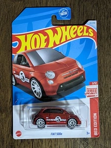 2024 Hot Wheels Red Edition Target exclusive  Fiat 500e  2/12 NEW - Picture 1 of 1