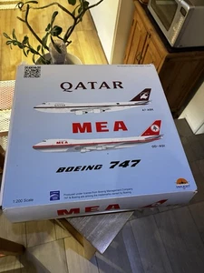 Inflight 200 747-200 Qatar Airways Rare Sold Out New - Picture 1 of 4