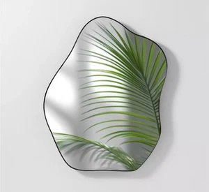 Deko Wand Spiegel asymmetrisch - 55x43,5cm - Wandspiegel modern - Flur Gäste WC - Bild 1 von 7