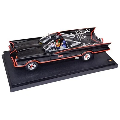 Adam West and Burt Ward Autographed Die-Cast 1:18 Scale Batman 1966 Batmobile - Image 1 of 4