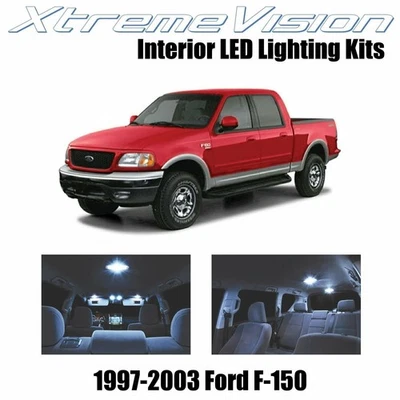 LED interior XtremeVision para Ford F-150 1997-2003 (10 piezas) blanco frío Foto 1 de 4