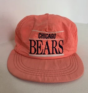 Cappello Vintage Chicago Bears Arancione Snapback NFL Union Tag - Foto 1 di 7