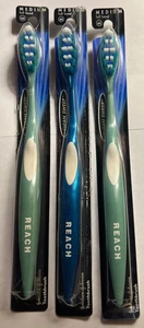 REACH Advanced Design Toothbrush Medium Full Head ToothBrush ( Pack of 3 ) - Picture 1 of 2