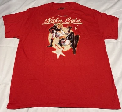 Camiseta Fallout Nuka Cola Para Hombre Talla XL Roja Por Ripple Junction Videojuego Foto 1 de 4