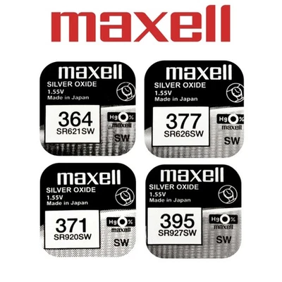 Pile MAXELL au choix SR621SW SR626SW SR920SW SR927SW pour Montre