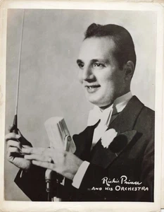 Richie Prince & His Orchestra VINTAGE Original 8x10 Pressefoto - Bild 1 von 1