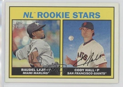 2016 Topps Heritage Stars Lozo Cody Hall Raudel Lazo #185 Rookie RC - Image 1 of 2