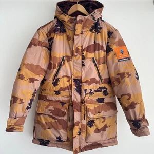 Scotch & Soda Jacket Men Medium Camo Reversible Parka Hood Coat Streetwear Urban - Picture 1 of 17