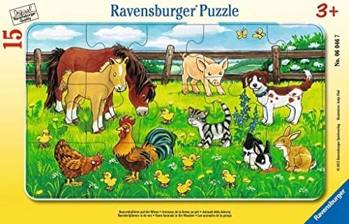 Ravensburger Puzzle 15 Piece Farm Animals 06046 7from JP - Image 1 of 2
