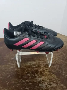 Adidas Goletto VII FG Youth Soccer Cleats Unisex Black/Pink - Size 4 EUC - Picture 1 of 16