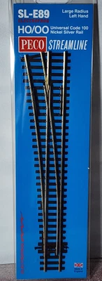 Left Hand large radius turnout switch Code 100 NS PECO SL-E89 Electrofrog - Image 1 of 3