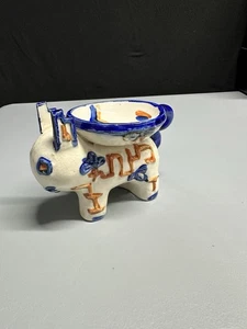 Vintage Handpainted Donkey Ceramic Incense Burner/ Trinket Dish Japan  - Picture 1 of 7