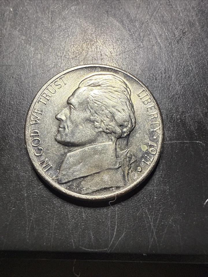 1977d Jefferson degraus completos de níquel - Imagem 1 de 3