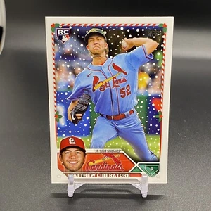2023 Topps Holiday Matthew Liberatore RC St Louis Cardinals Rookie #193 - Picture 1 of 2