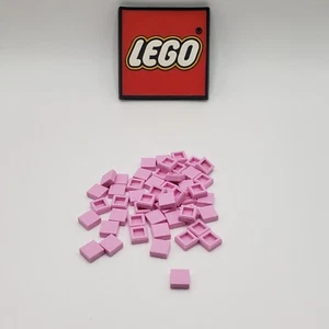 LEGO Dots 1 x 1 Tile w Groove BRIGHT PINK (x50) 3070b NEW BULK PARTS LOT 6251940 - Picture 1 of 3