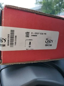 (100pcBox), Hilti, Ceiling, Clip X-CC27-C32-P8 249699 ESR-2184 NEW L brackets - Picture 1 of 3