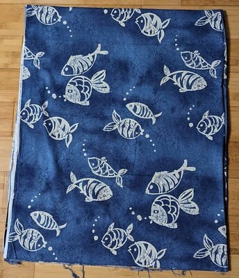 Tecido de peixe tropical CRANSTON PRINT WORKS 3 jardas x 44" Schwartz têxtil - Imagem 1 de 3