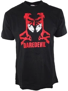 Marvel Camiseta de Hombre Negra Talla L Manga Corta Estampado Daredevil Original - Imagen 1 de 5