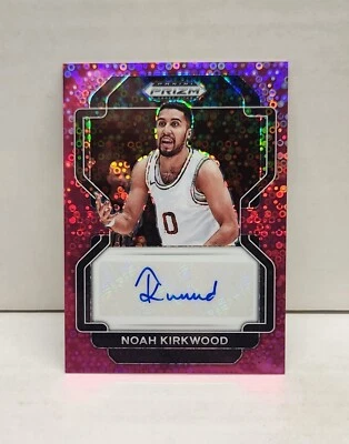 NOAH KIRKWOOD 2022-23 Prizm Draft PNK CIRCLES ~ Harvard AUTO #'d /20 - Image 1 of 2