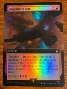 2023 MTG Wizards of the Coast Doctor Who Extended Art Foil #0386 Impending Flux - Picture 1 of 2