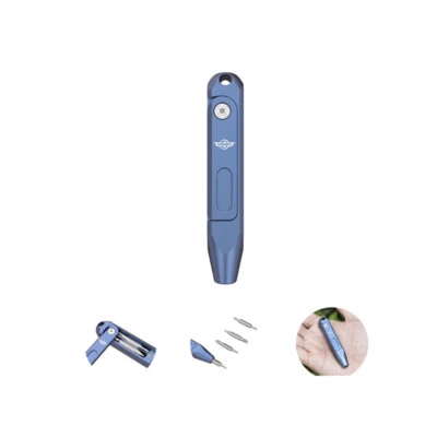 Destornillador de bolsillo Oknife Otacle D1 titanio multi-bit, juego de mini destornilladores 8 en 1 Foto 1 de 4