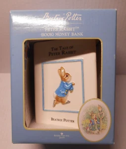 2007 Enesco BEATRIX POTTER "Tale of Peter Rabbit" Keramik Buch Spardose - Bild 1 von 10