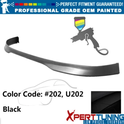 Fits 01-05 Lexus IS300 Sedan TR Style Front Bumper Lip Painted #202, U202 Black Foto 1 de 4