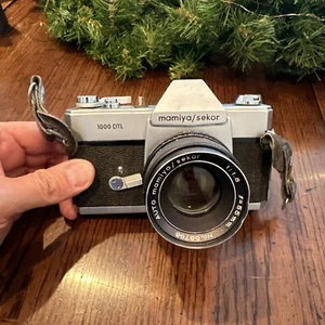 Vintage MAMIYA SEKOR 1000 DTL 35mm Film Camera with 55mm 1:1.8 Lens Untested - Picture 1 of 12