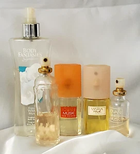 4 JOVAN MUSK+1 BODY FANTASIES MUSK MIXED LOT OZ'S SPRAY FRAGRANCES *SEE DETAILS - Picture 1 of 10