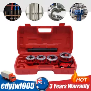 Pipe Threading Kit BSPT Thread Cutting Steel Threader Plumbers Set NEW - Picture 1 of 21
