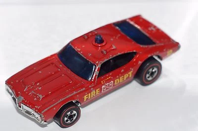 ORIGINAL Hot Wheels Redline - Chief's Special - Fire - Flying Colors - Blue Dome - Image 1 of 4