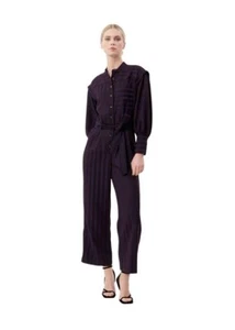 FRNCH Tania Jumpsuit Womens S Chic Mod Formal Casual Retro Contemporary Work NWT - Picture 1 of 20