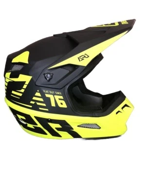 Casco de motocross todoterreno Answer Racing AR1 audaz mate negro/alta visibilidad MX adulto mediano Foto 1 de 4