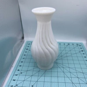 Hurricane Table Lamp Lantern floral Milk Glass Beaded Top Electric 10" VINTAGE - Picture 1 of 9