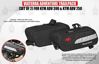FIT KTM ADVENTURE 390 & ADVENTURE 250 "VIATERRA ADVENTURE TRAILPACK (JUEGO DE 2)" Foto 1 de 4