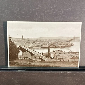 Northern Ireland Londonderry Showing Craigavon Bridge antique Valentine Postcard - Picture 1 of 2
