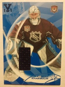 2015-16 Final Vault Nikolai Khabibulin Jersey BLUE 1/1 02-03 BAP All Star Edit