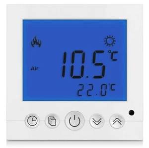 Raumthermostat Unterputz f. Fußbodenheizung Infrarotheizung LED blau      #a30 - Bild 1 von 4