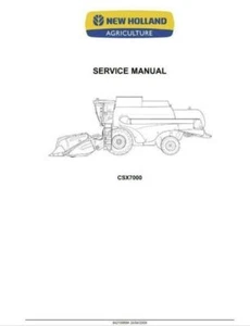Manuale officina concessionari combinati New Holland CSX7000 consegnato oggi - Foto 1 di 3