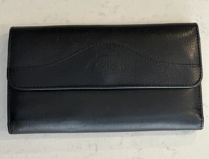 Vintage * Rare * Ghurka Marley Hodgson 80’s Leather Wallet With Checkbook - Picture 1 of 7