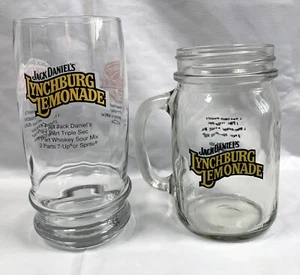 2 Jack Daniels Whiskey Lynchburg Limonade Becher & Glas Downhome Punch Tee Rezepte - Bild 1 von 4
