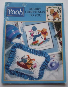 Merry Christmas to You Winnie the Pooh Tigger Piglet Eeyore cross stitch pattern - Picture 1 of 6