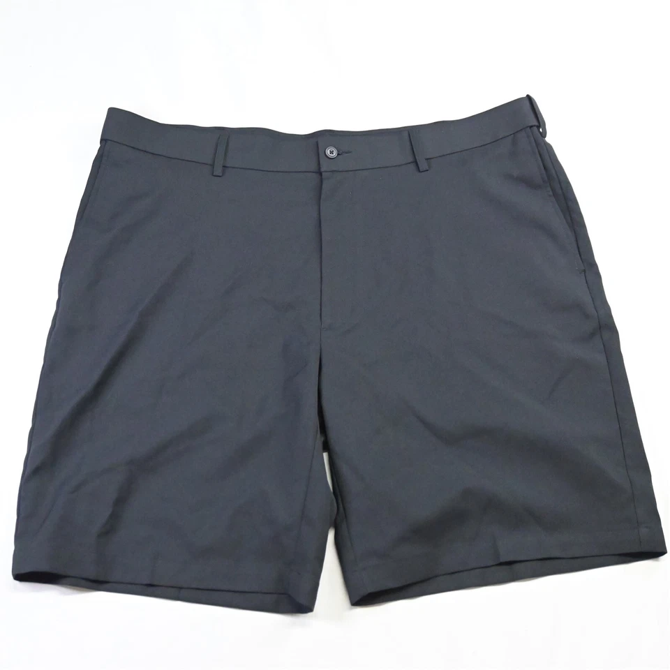 Черные шорты стрейч Grand Slam 42 x 10 дюймов с плоской передней частью для гольфа Tech Performance - Изображение 1 из 4