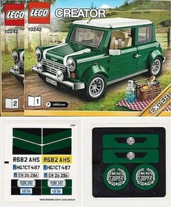 LEGO Creator MINI COOPER NUR BEDIENUNGSANLEITUNGEN & AUFKLEBERBLÄTTER 10242 NEU - Bild 1 von 3
