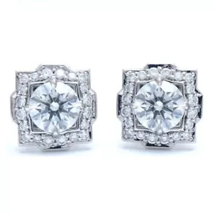 Harry Winston Glöckchen Ohrringe Diamant 0.50ct/0.51ct D.VS1 Pt950 Platinum - Bild 1 von 9