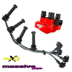 Ignition Kit MSD Coil Pack MSX80 Spark Plug Cables Wires Focus Zetec 2.0 SVT ZX2 - Picture 1 of 8