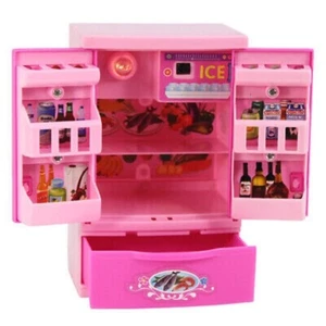 Per Barbie Bambola Casa dei Sogni Cibo Gioco Set Mini Cucina Frigorifero Accessori - Foto 1 di 5