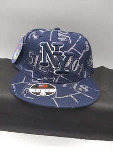 NEW YORK / MINGXINCAP / BLACK AND GOLD BALL CAP / NWT / SIZE: 7.5 / AA296  FIFTY - Picture 1 of 12