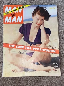 RARE MAN TO MAN July 1954 Vol 5 No 4 The Stag Magazine The Cure for Prostitution - Picture 1 of 9