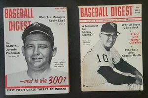 CHICAGO WHITE SOX VINTAGE 1960/1969 BASEBALL DIGEST,AL LOPEZ & EARLY WYNN COVERS - Picture 1 of 7